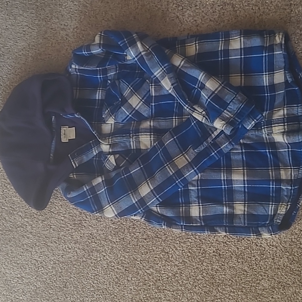 Boy's LL Bean flannel jacket